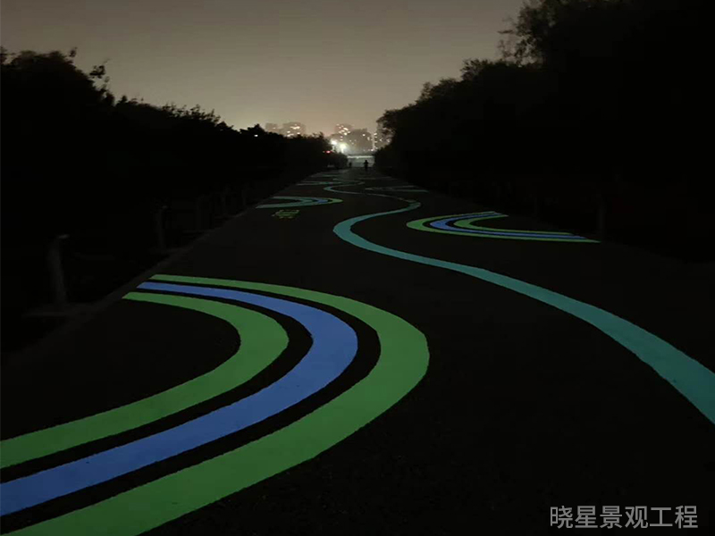 夜光石路面