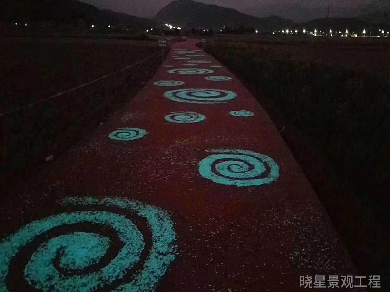 夜光石路面